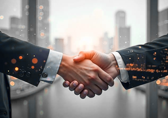 Business handshake
