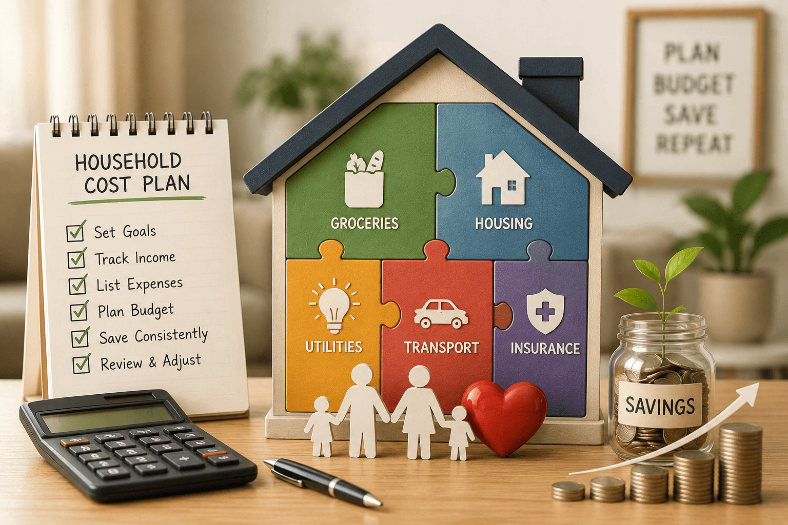 A simple household cost plan