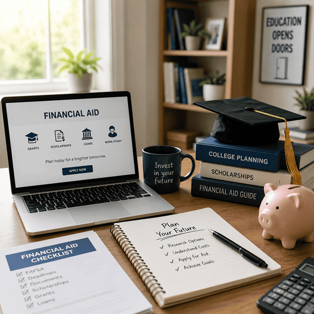 Calculator and savings illustration